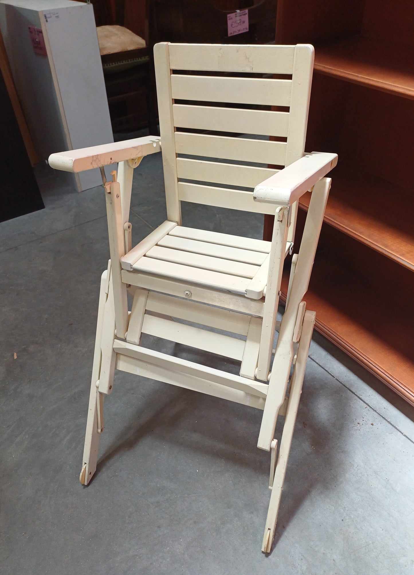 Seggiolone Pappa Legno Foppadepretti Vintage