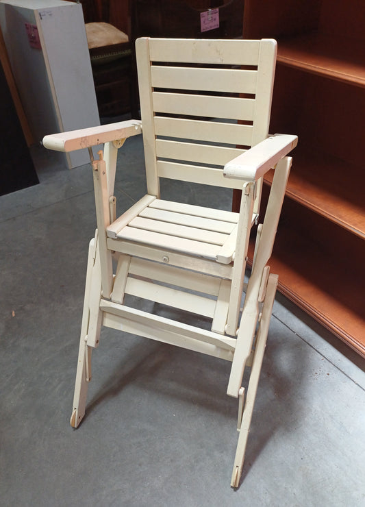 Seggiolone Pappa Legno Foppadepretti Vintage