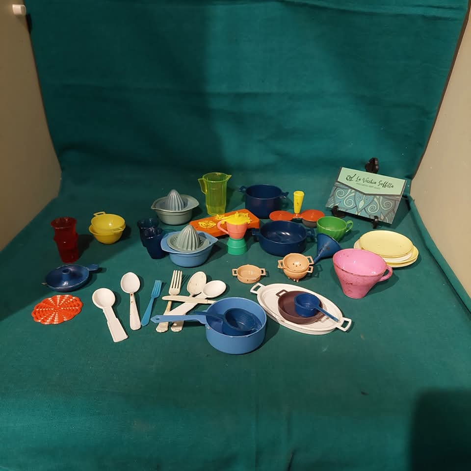 Set/40 Miniature Giochi Vintage Cucina