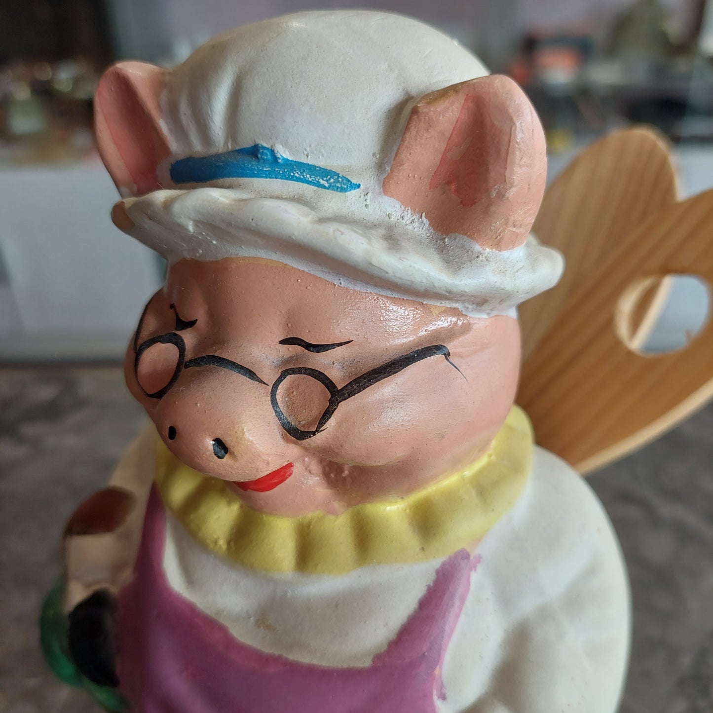 Portaposate Da Cucina Maialina Ceramica
