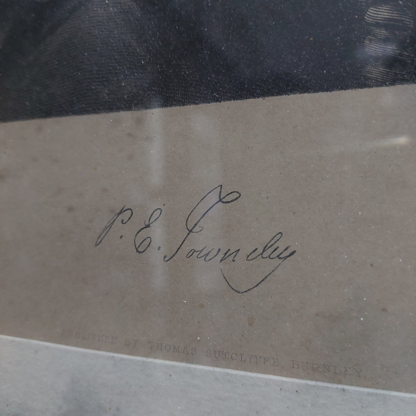 Quadro Stampa Antica Ed. P. E. Towneley Cm40x50