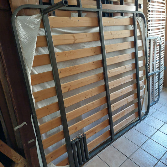 Rete * 1 Piazza E Mezza Doghe Legno Cm120x190