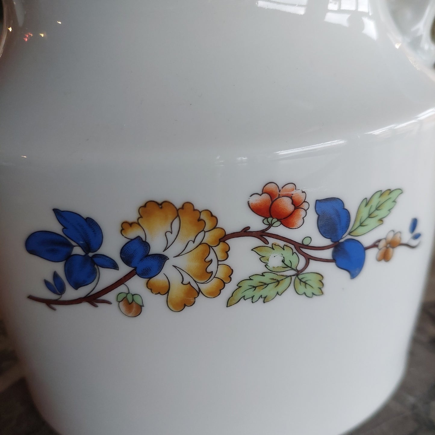 Teiera Porcellana Richard Ginori Decoro Fiori