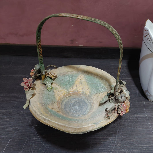 Cachepot Terracotta*/ferro Decori Frutta D28x30h