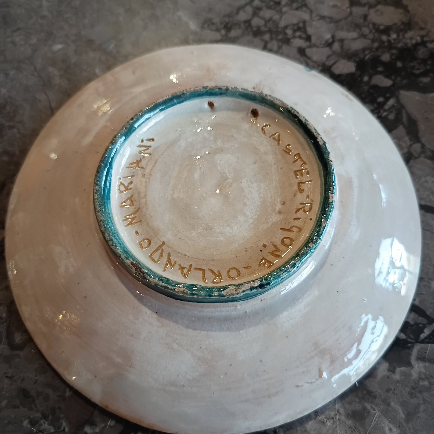 Piattino Ceramica Orlando Mariani - Castel Rigone
