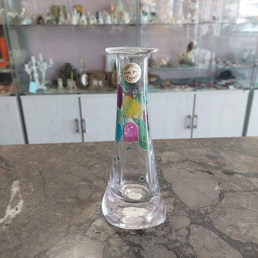Vasetto Cristallo Dipinto H15,5