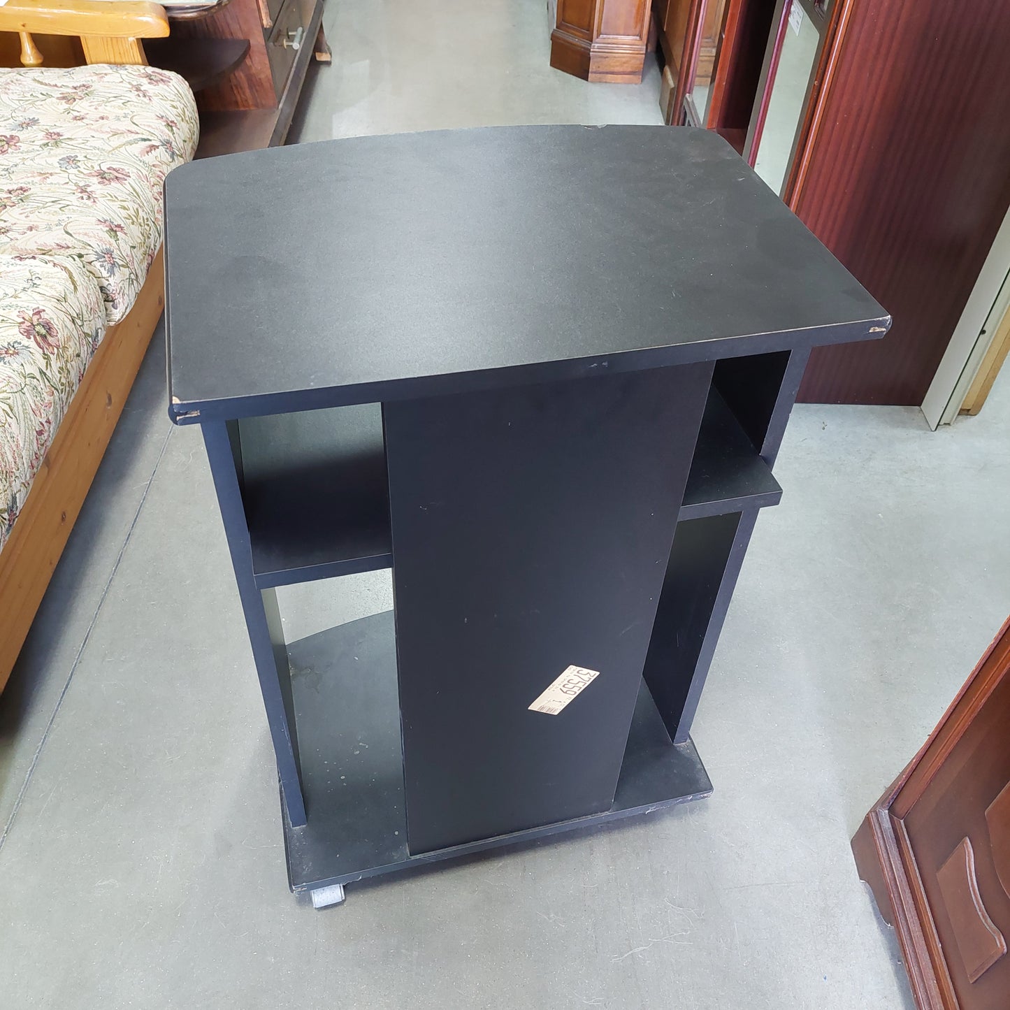Carrellino Porta Tv * Nero Con Ruote Cm53x39x77h