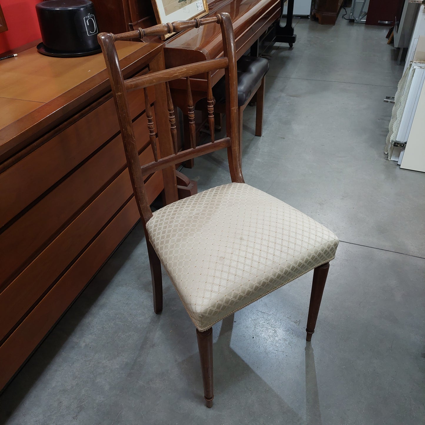 Set/4 Sedie Antiche Legno Imb.
