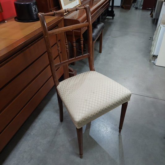 Set/4 Sedie Antiche Legno Imb.
