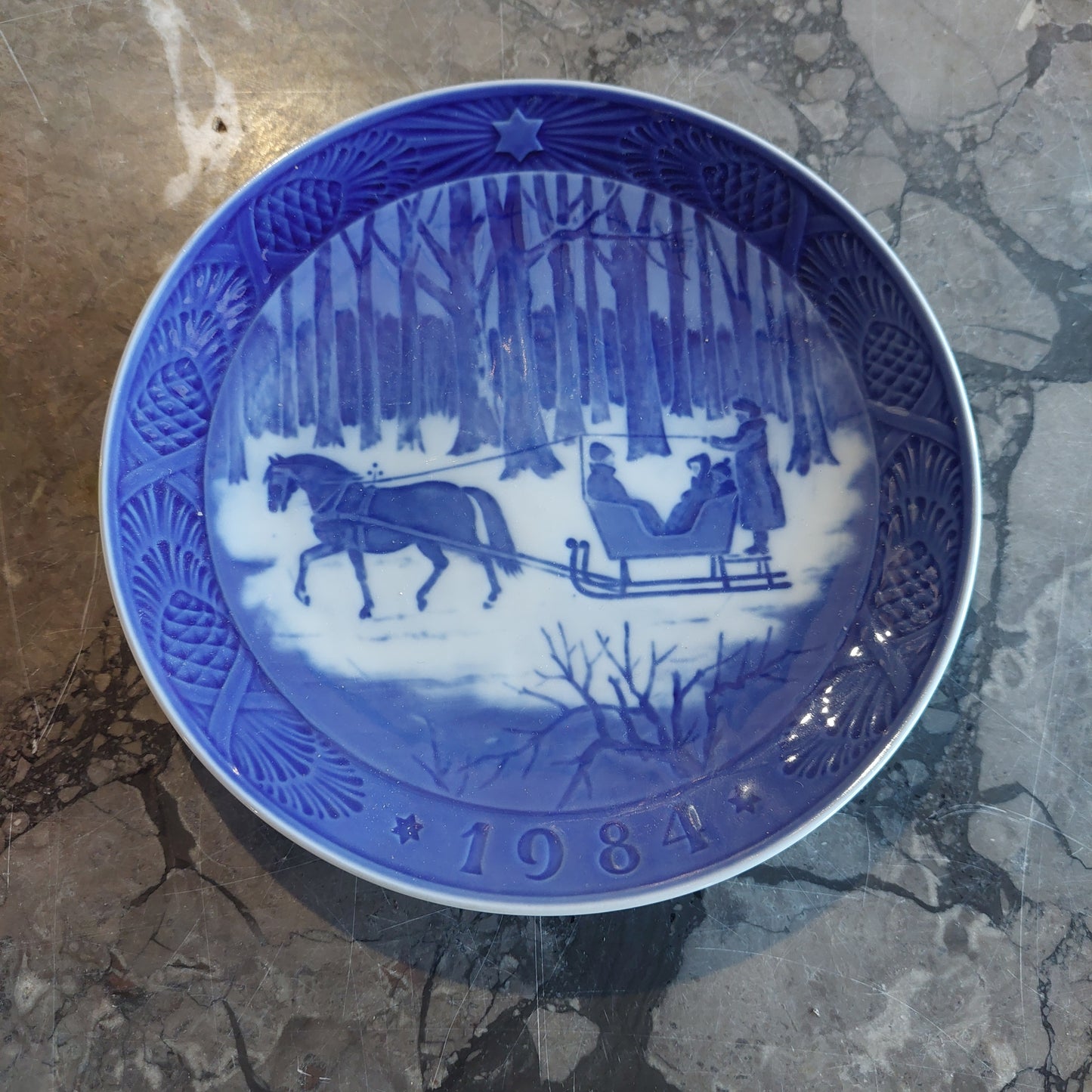 Piatto Natale 1984 Porcellana Royal Copenhagen