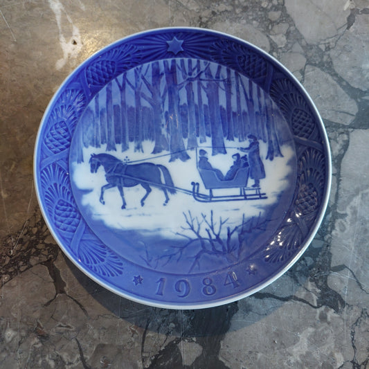 Piatto Natale 1984 Porcellana Royal Copenhagen