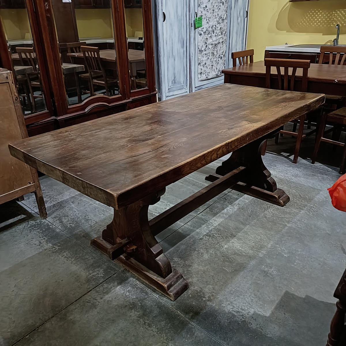 Tavolo Fratino In Castagno Cm180x82x75h