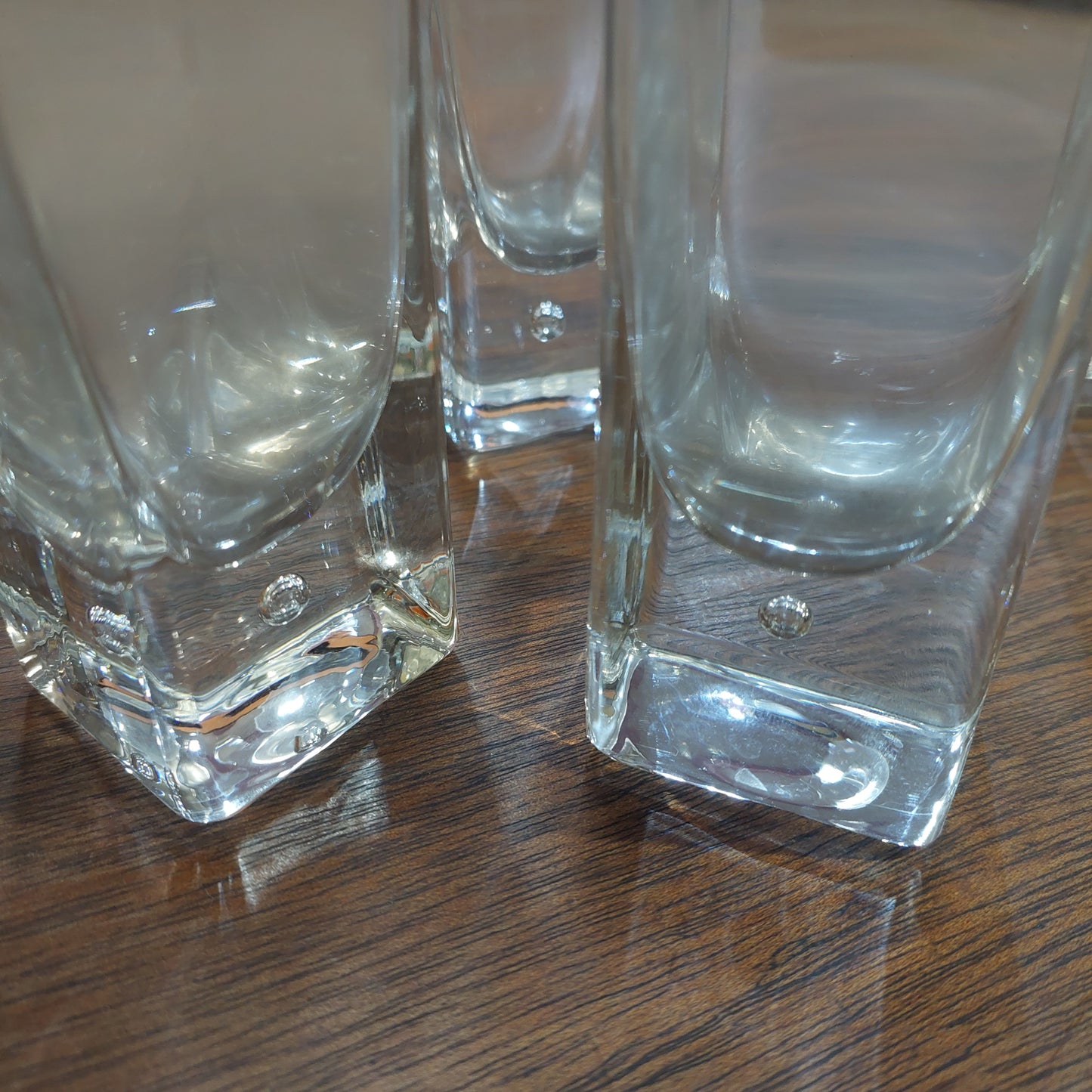 Set/5 Bicchieri Alti Cristallo Con Goccia