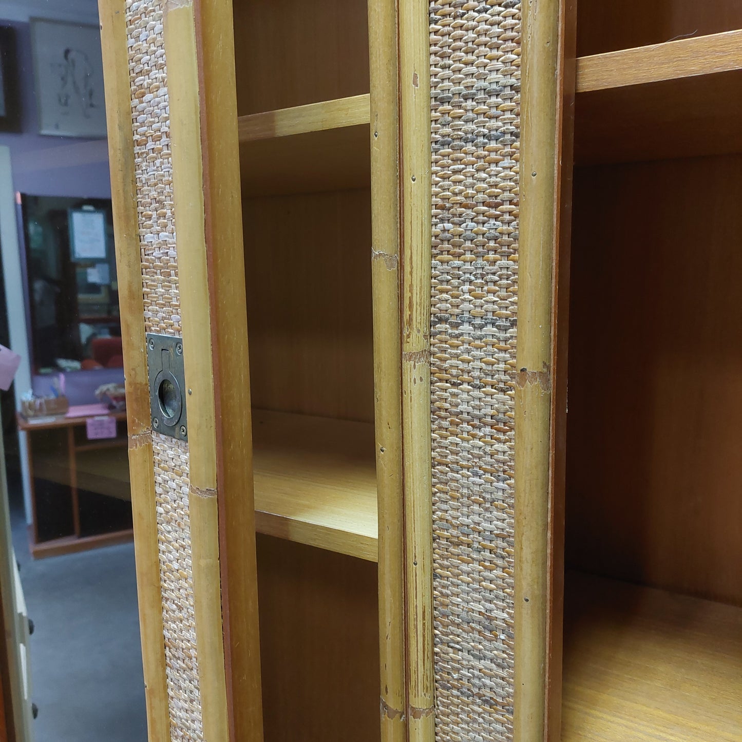 Credenza Bambù/rattan 4/a 4/c Cm183x47x211h