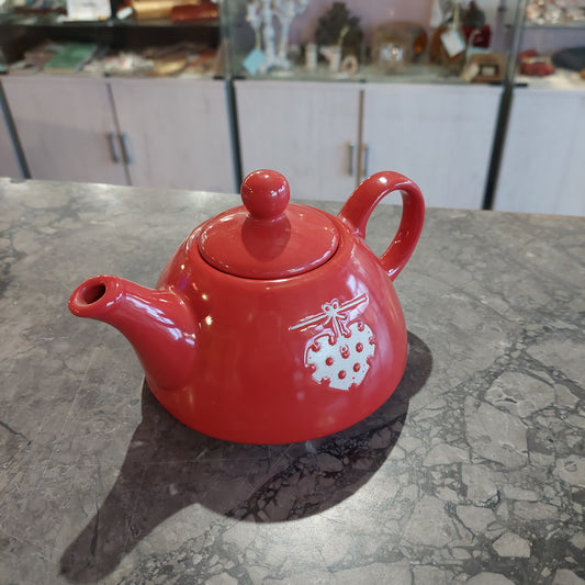 Teiera Ceramica Rossa Cuore