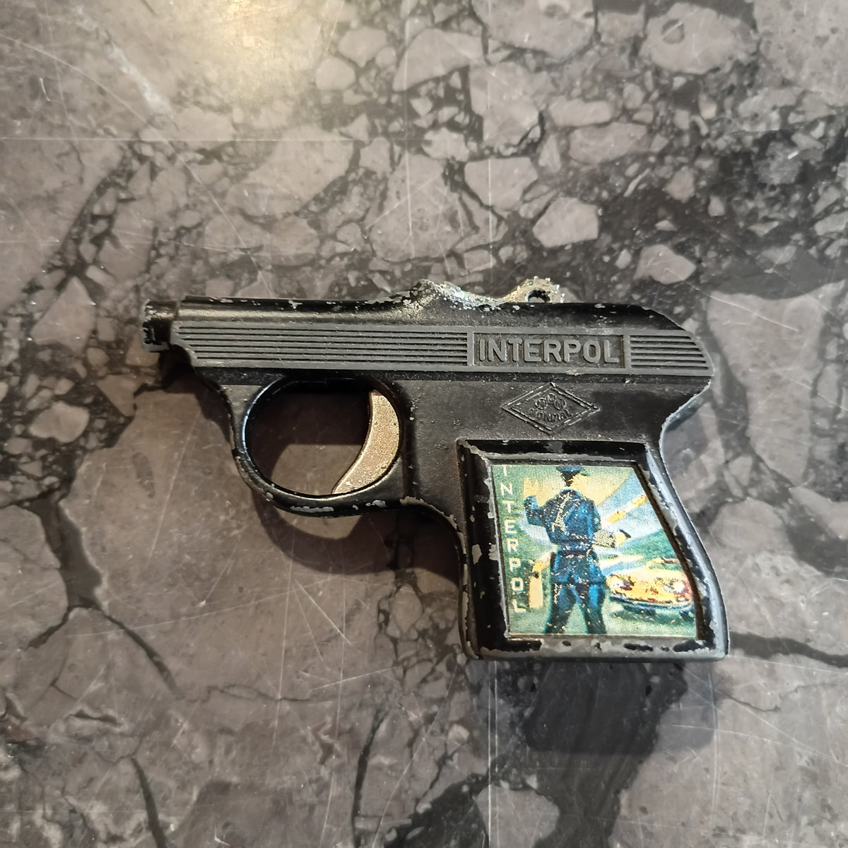 Pistola Giocattolo Vintage Interpol Anni'70