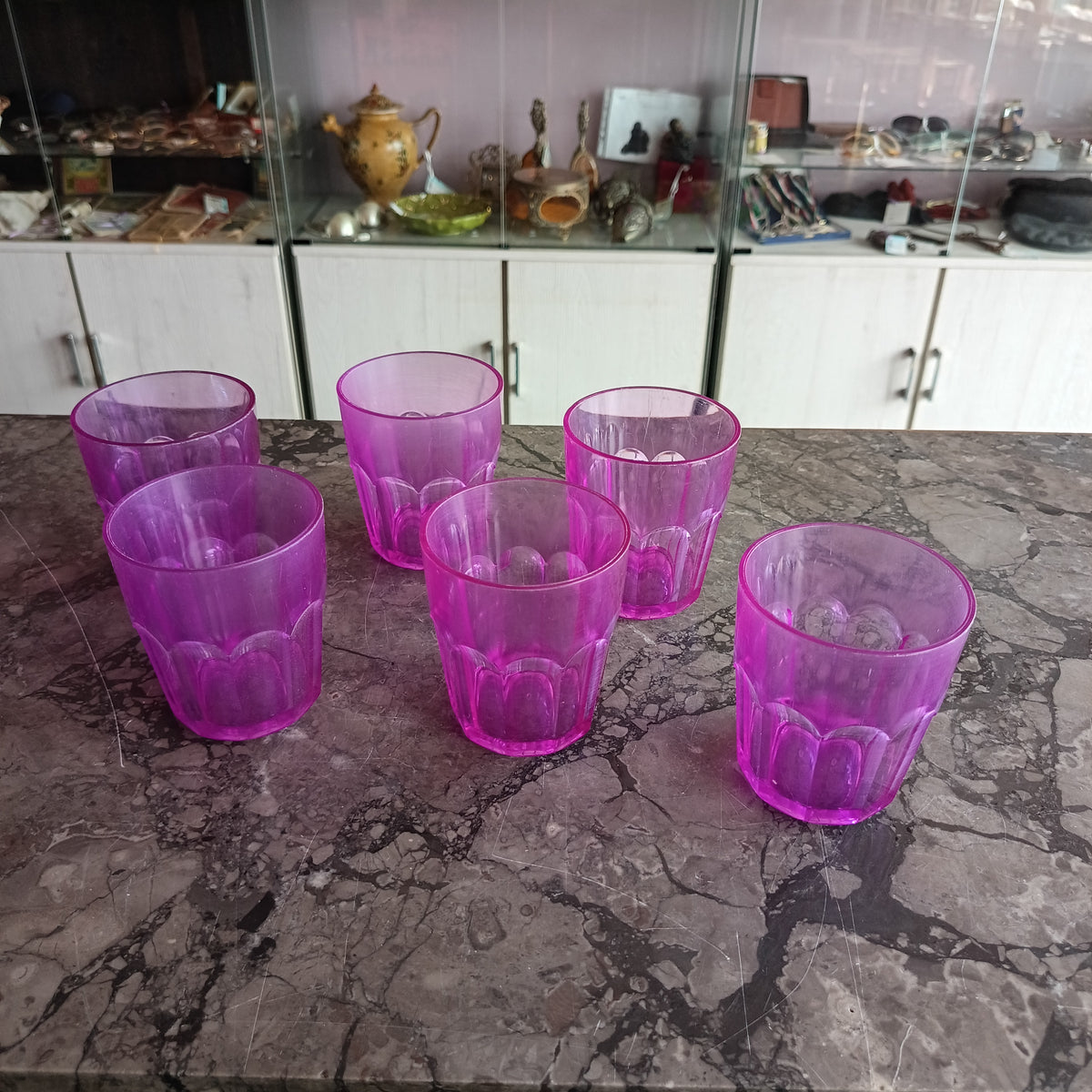 Set/6 Bicchieri Guzzini Plastica Viola