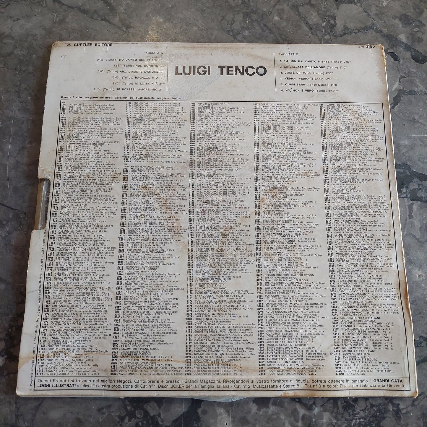 V/ballate E Canzoni - Luigi Tenco* (lp)