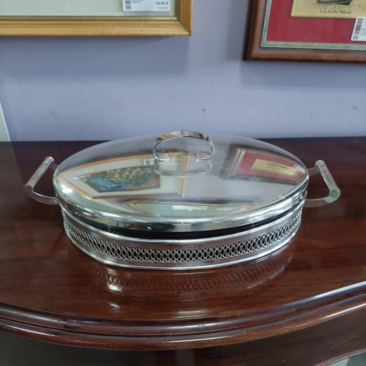 Pirofila Pyrex Con Portavivande Silverplated