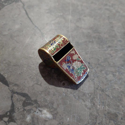 Fischietto Cloisonnè Cinese