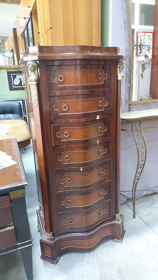 Settimino* Stile Francese Legno Inserti Ottone