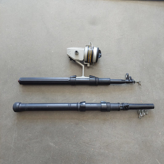 Canna Da Pesca Vintage Con Mulinello