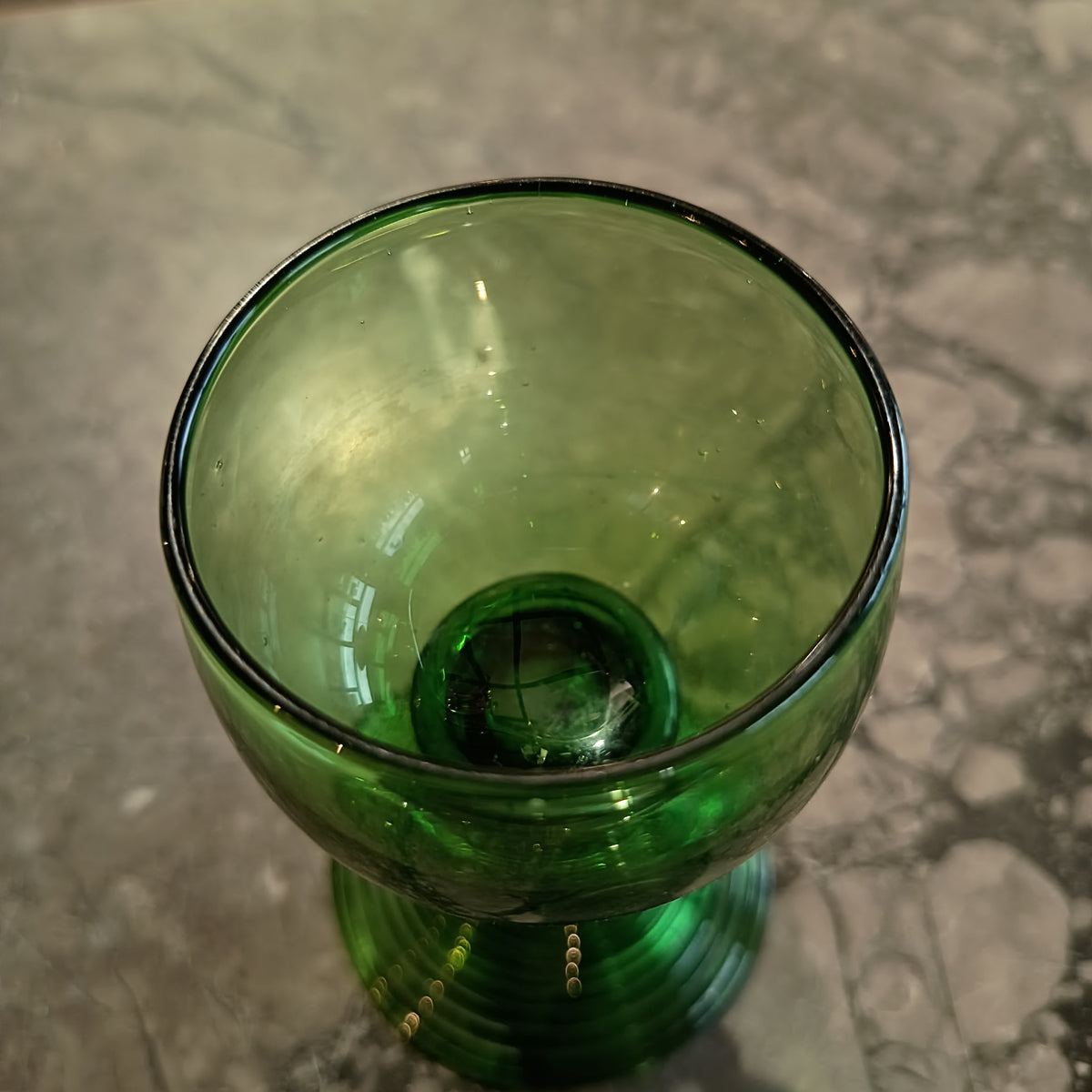Portacandela Vetro Di Murano Verde