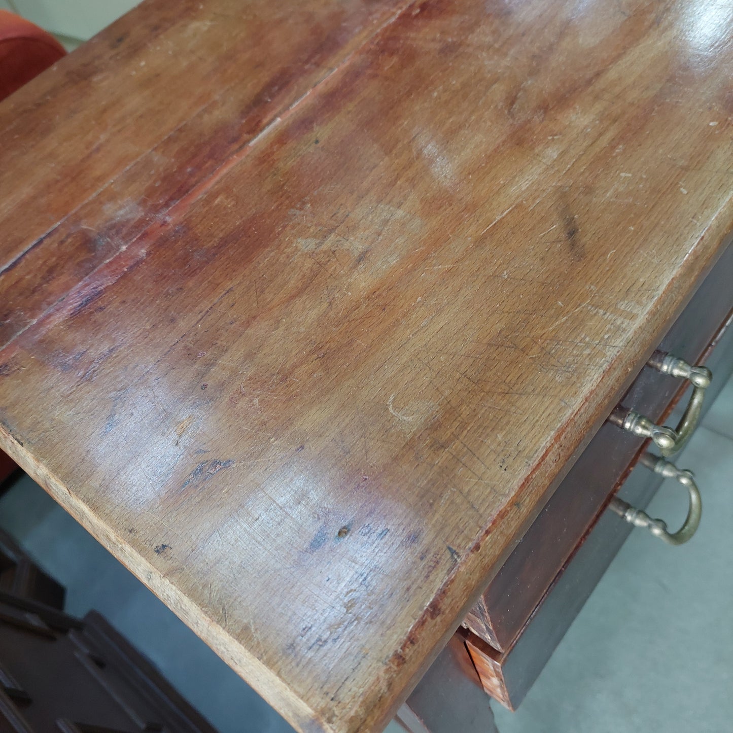 Dattilo * Antico In Legno 2/c Cm73x45x72,5h