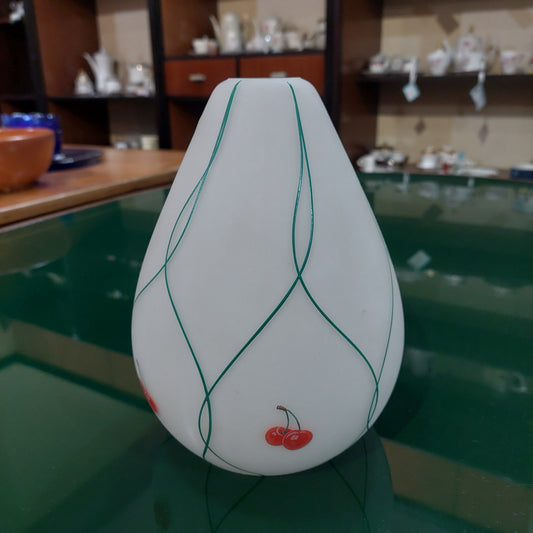 Coppa Vetro Opalino Ciliegie Vintage (47476)