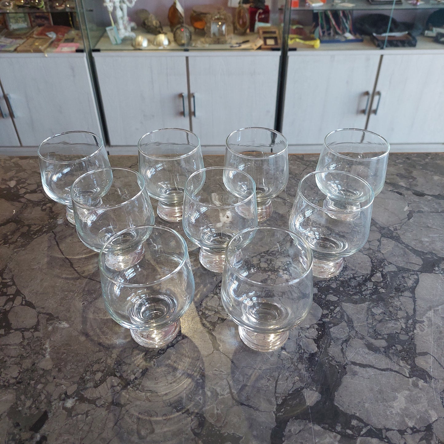 Set/9 Bicchieri Whiskey Cristallo Vintage
