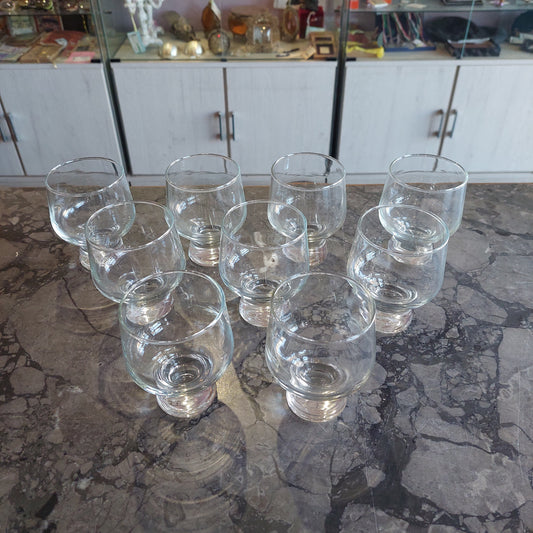 Set/9 Bicchieri Whiskey Cristallo Vintage