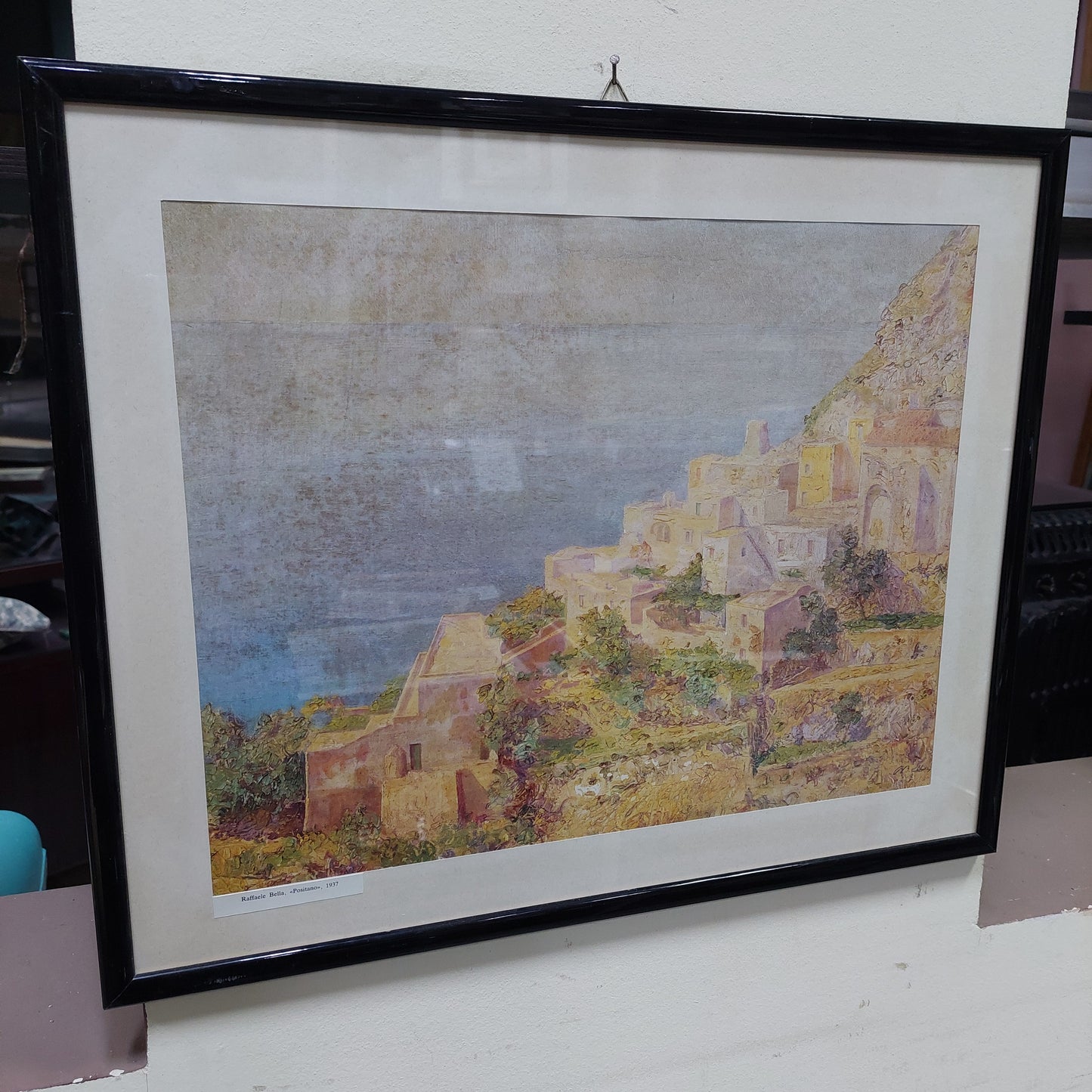 Quadro Stampa Raffaele Bella "positano" Cm52x43