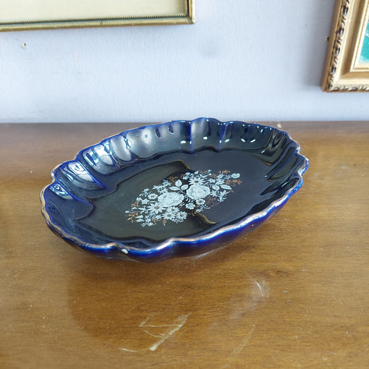Vassoietto Porcellana* Blu Cobalto / Oro