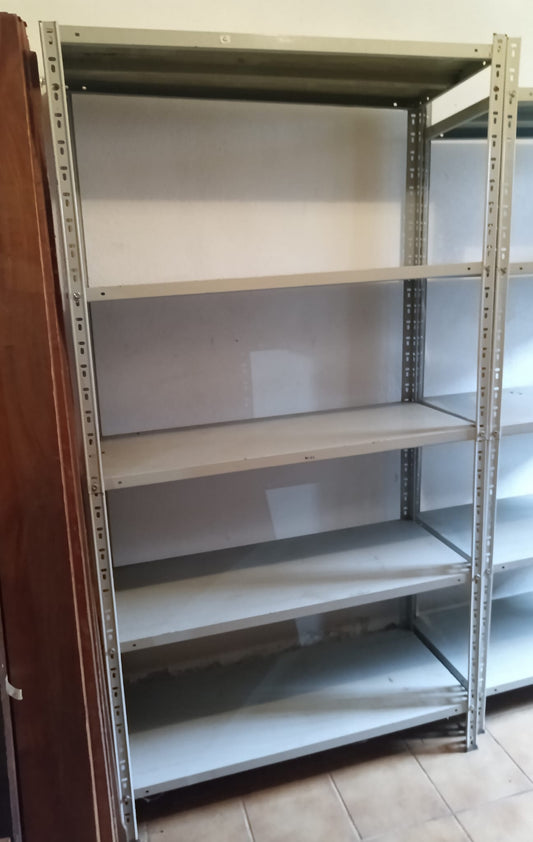 Scaffale Metallo Zincato 5 Ripiani Cm100x40x187h