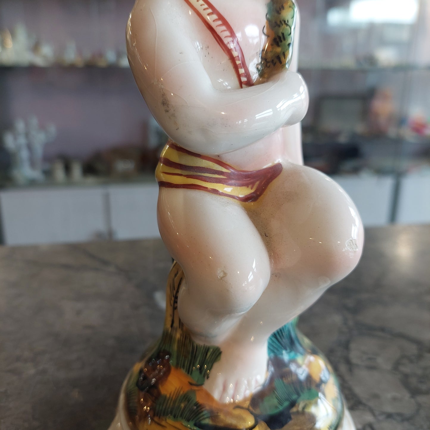 Statuina Puttino Porcellana* Capodimonte Anni '50 (base Lume)