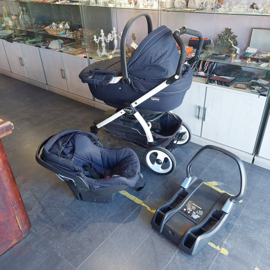 Set/ovetto E Navicetta +belted Base +ruote (chiusura A Libro) Peg Perego
