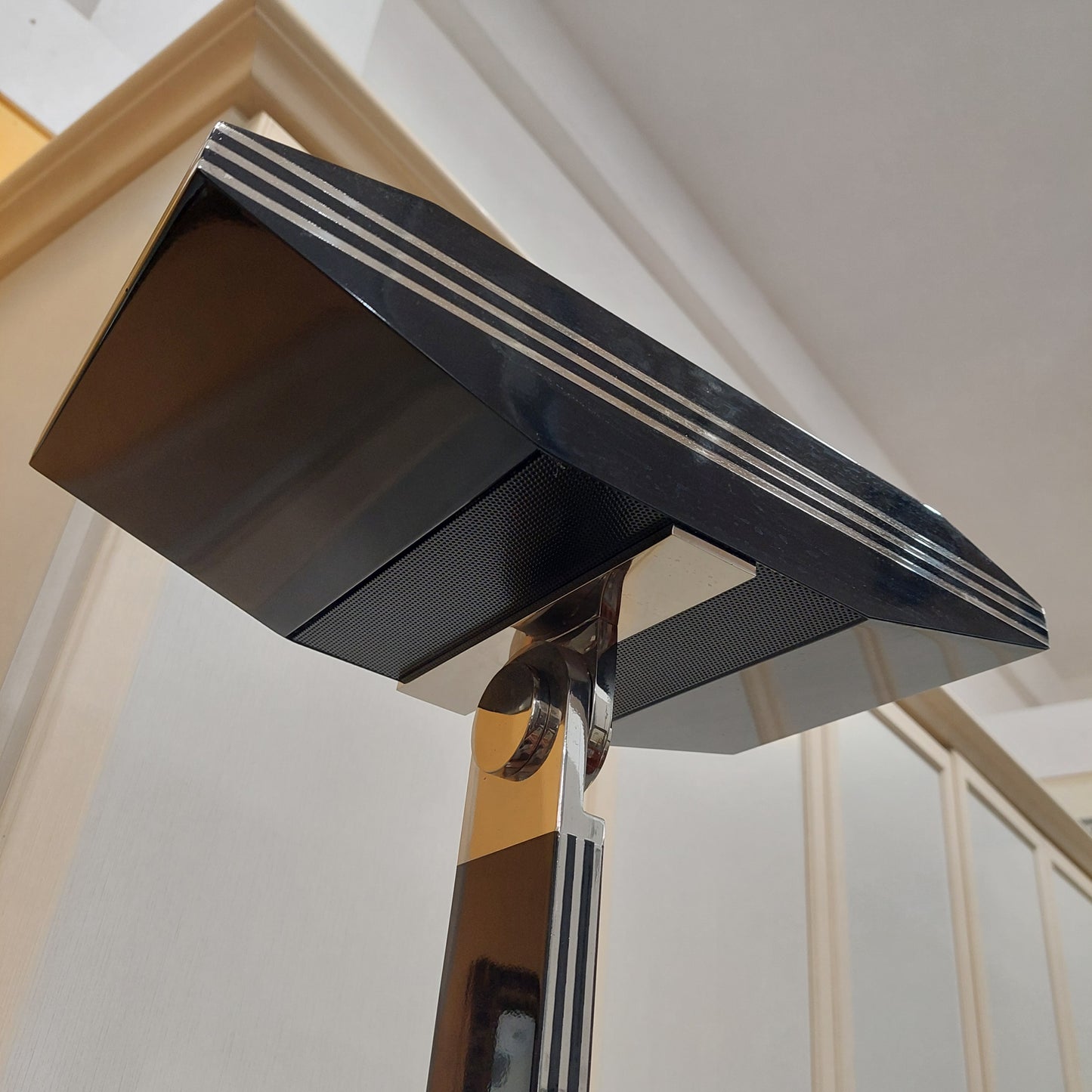 Piantana Nera Alogena Design Anni 70