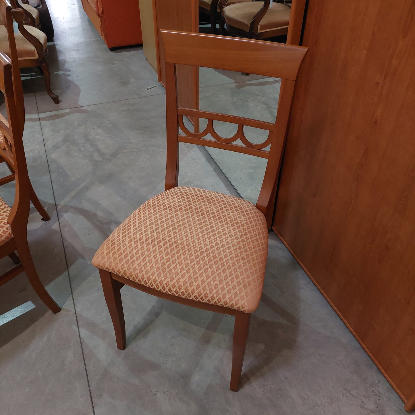Set/6 Sedie Ciliegio Seduta Imb. Stile Classico