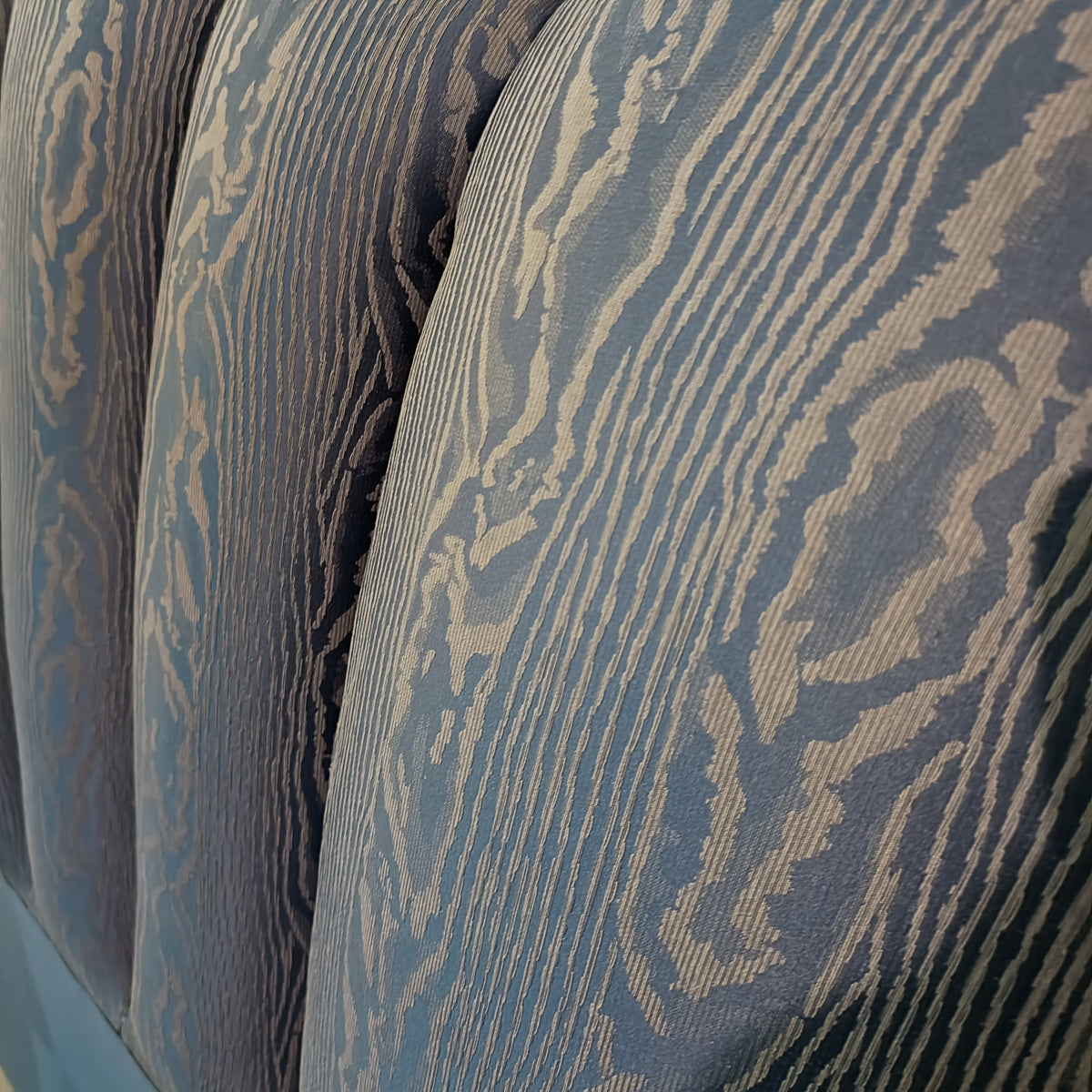 Testiera Letto Matrimoniale Tessuto Imbottito Blu Cm190x210x110h