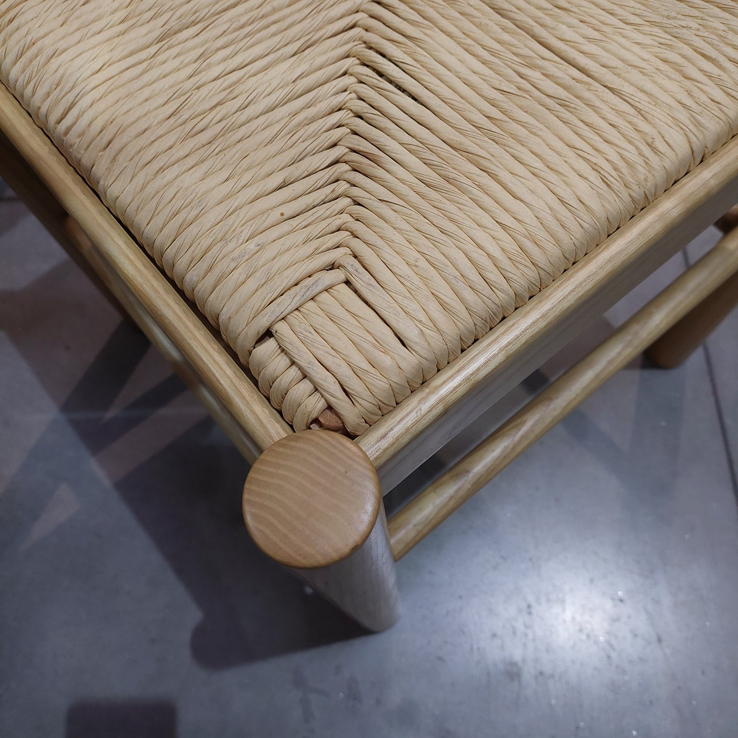 Set/4 Sedie Legno Frassino Imb. Paglia