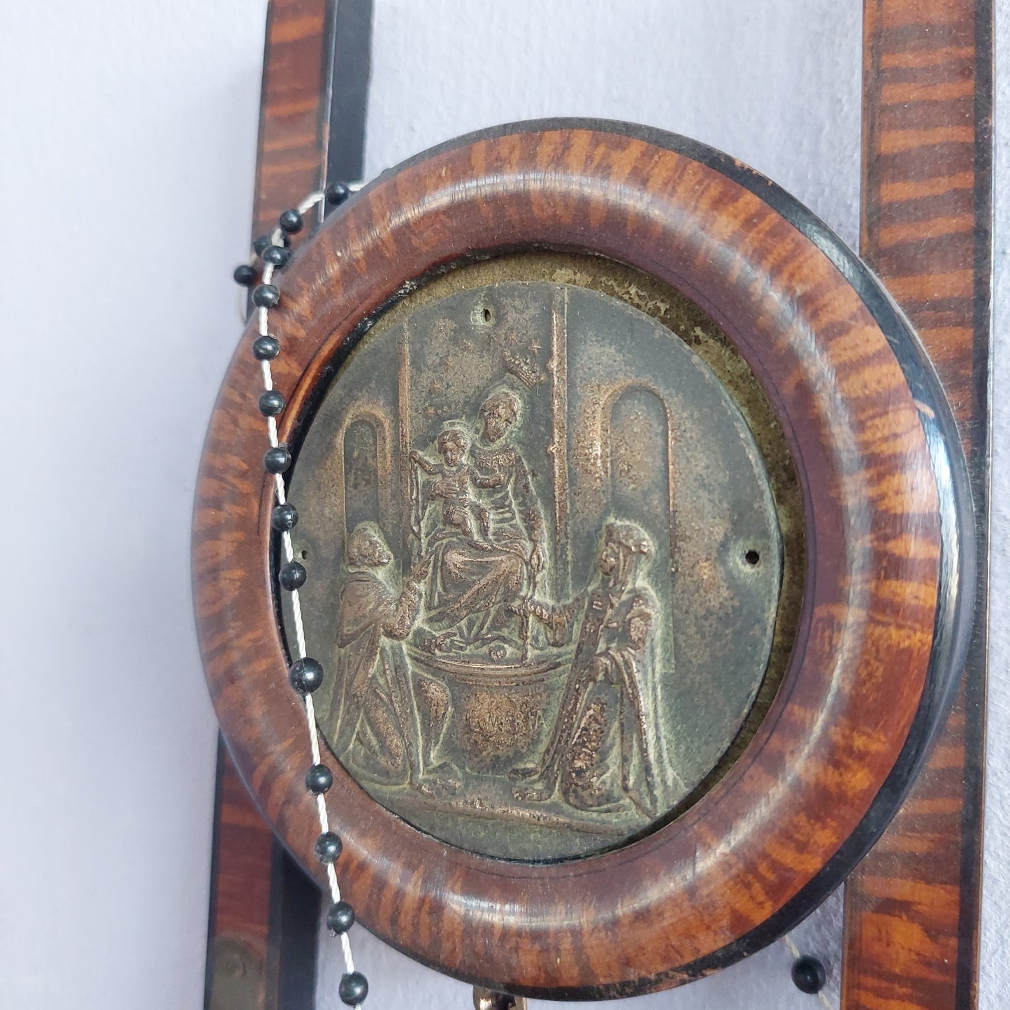 Mensolina Votiva Antica Medaglione Madonna Di Pompei