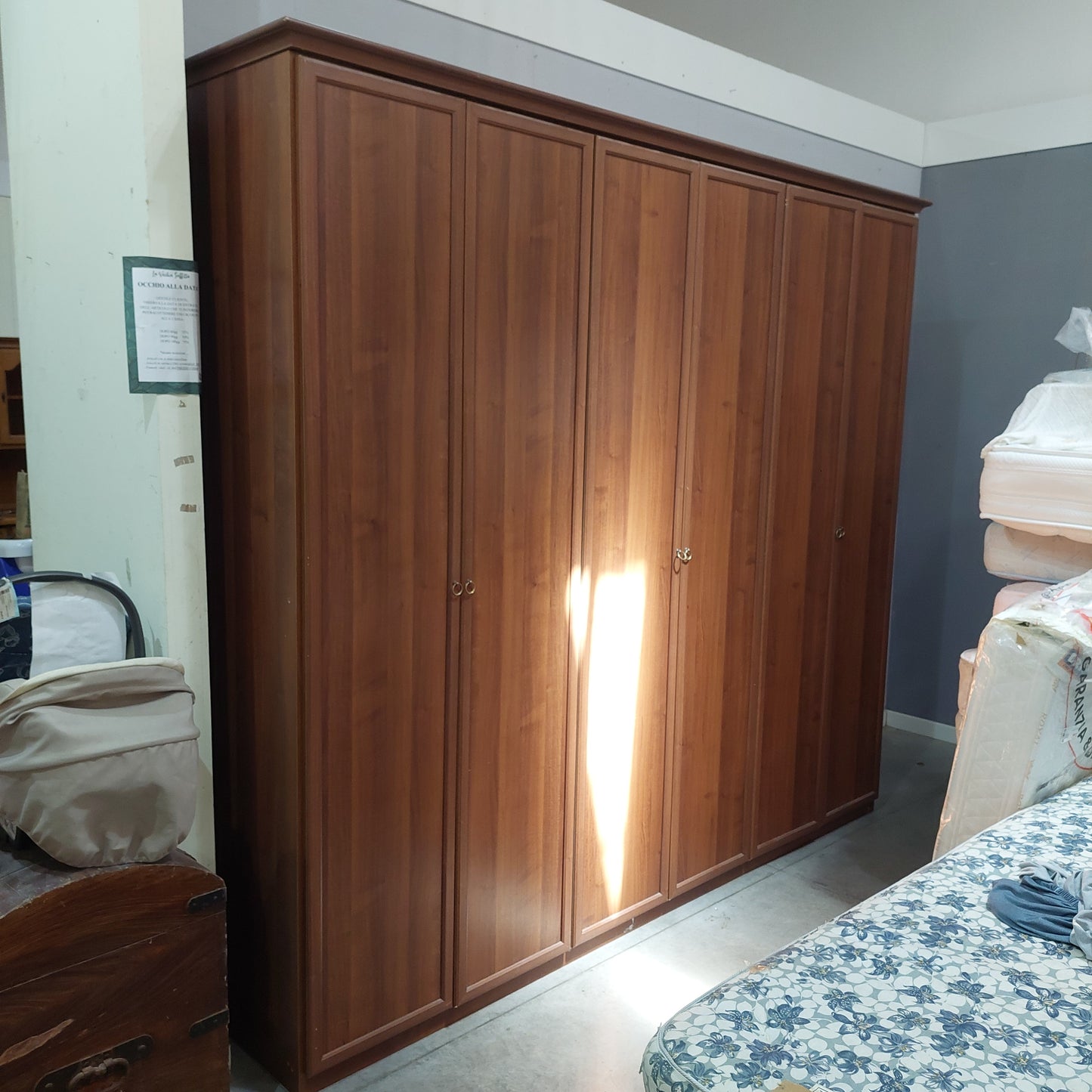 Armadio * 6 Ante Color Noce Cm276,5x60x245h