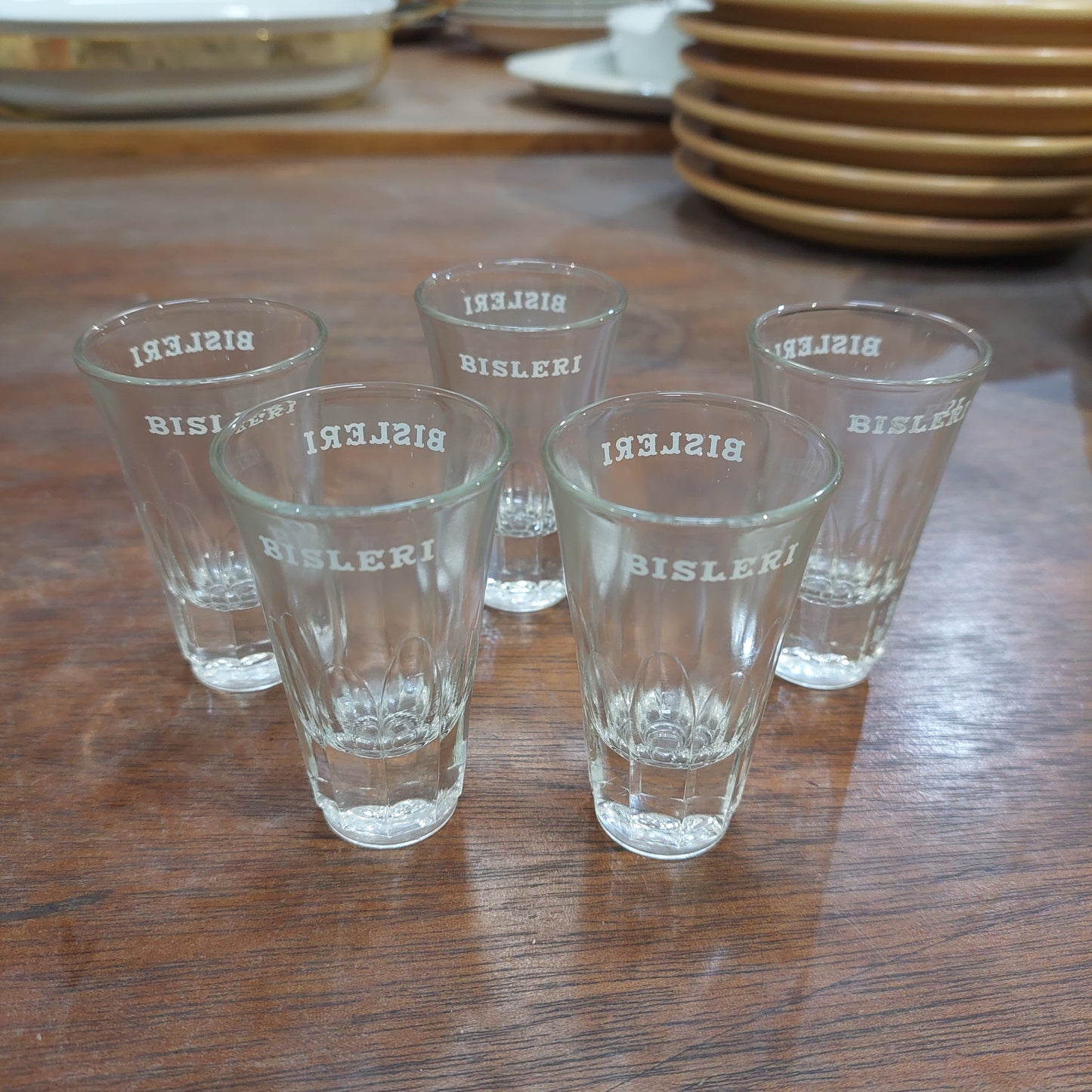 Set/5 Bicchierini Vetro Vintage Bisleri