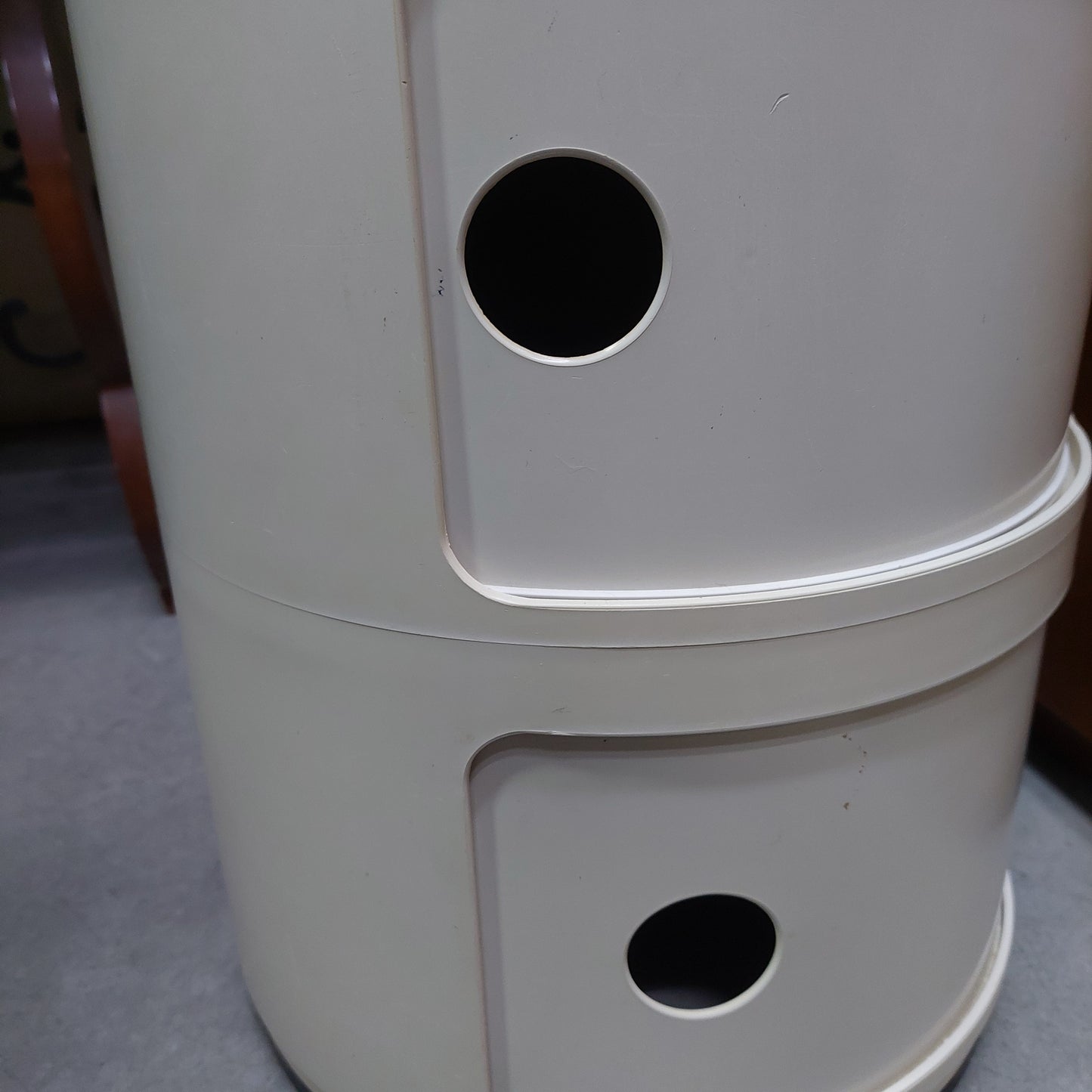 Comodino Kartell Design Anna Castelli Anni '60 D32x40h