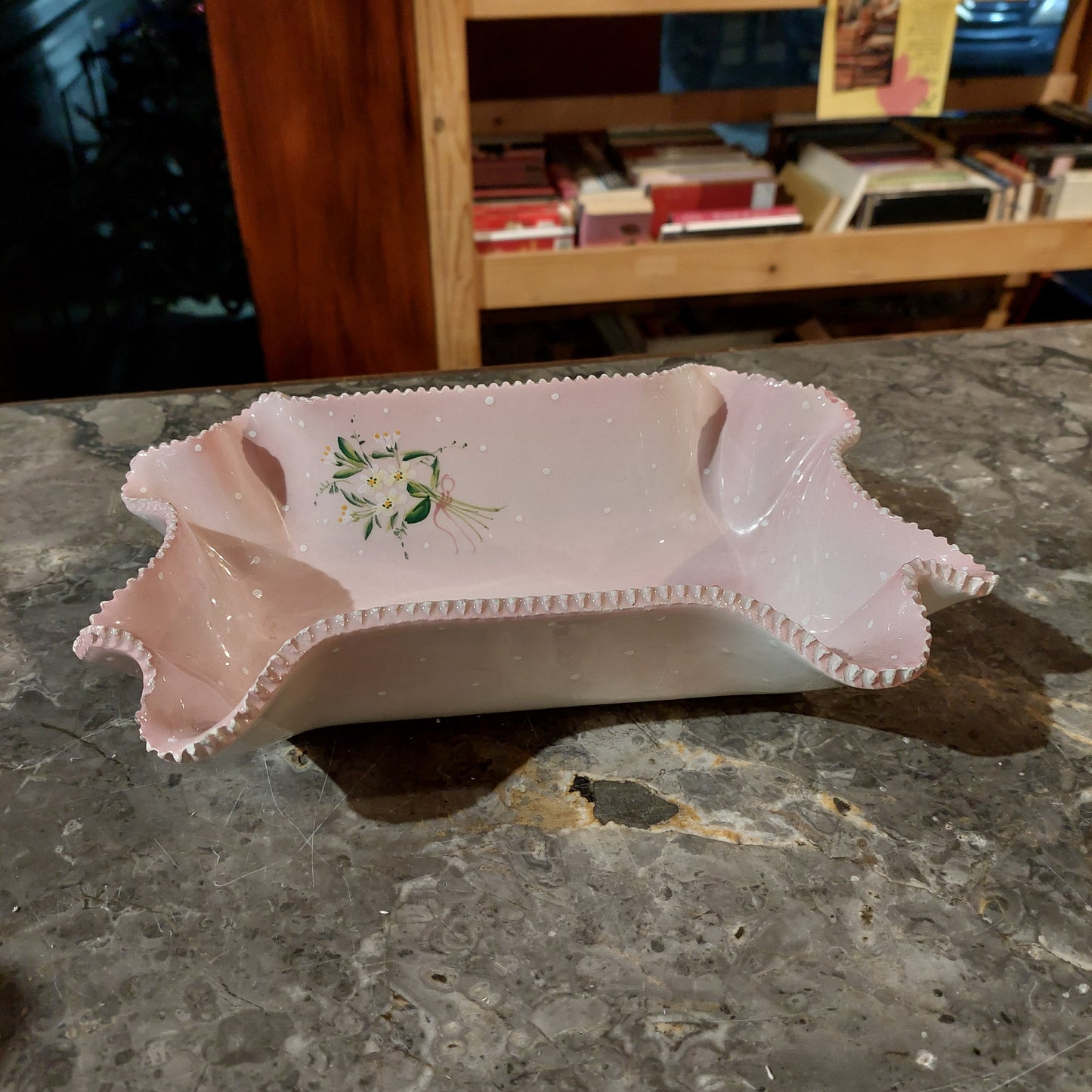 Svuotatasche Ceramica Rosa Art Objects Anni 50 Vintage