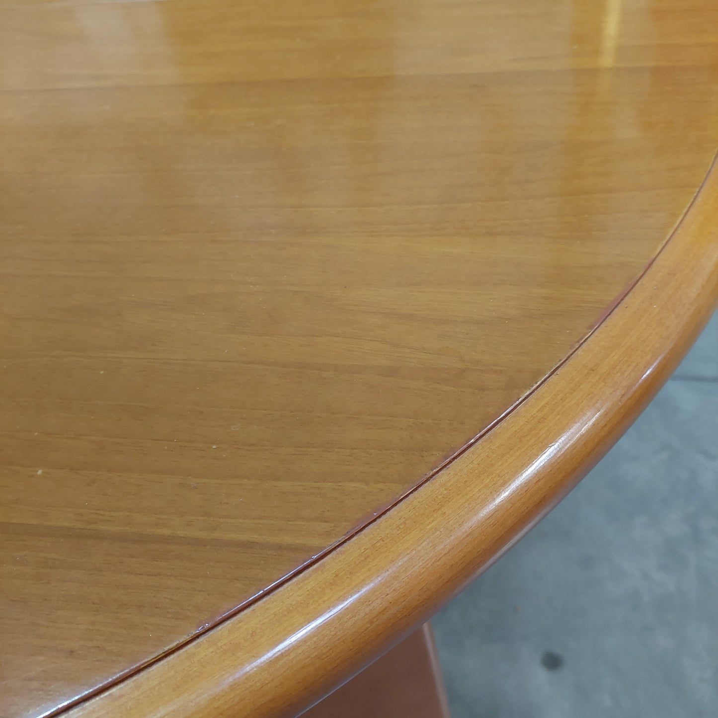 Tavolo Tondo Legno Noce Allungabile D120/160x77