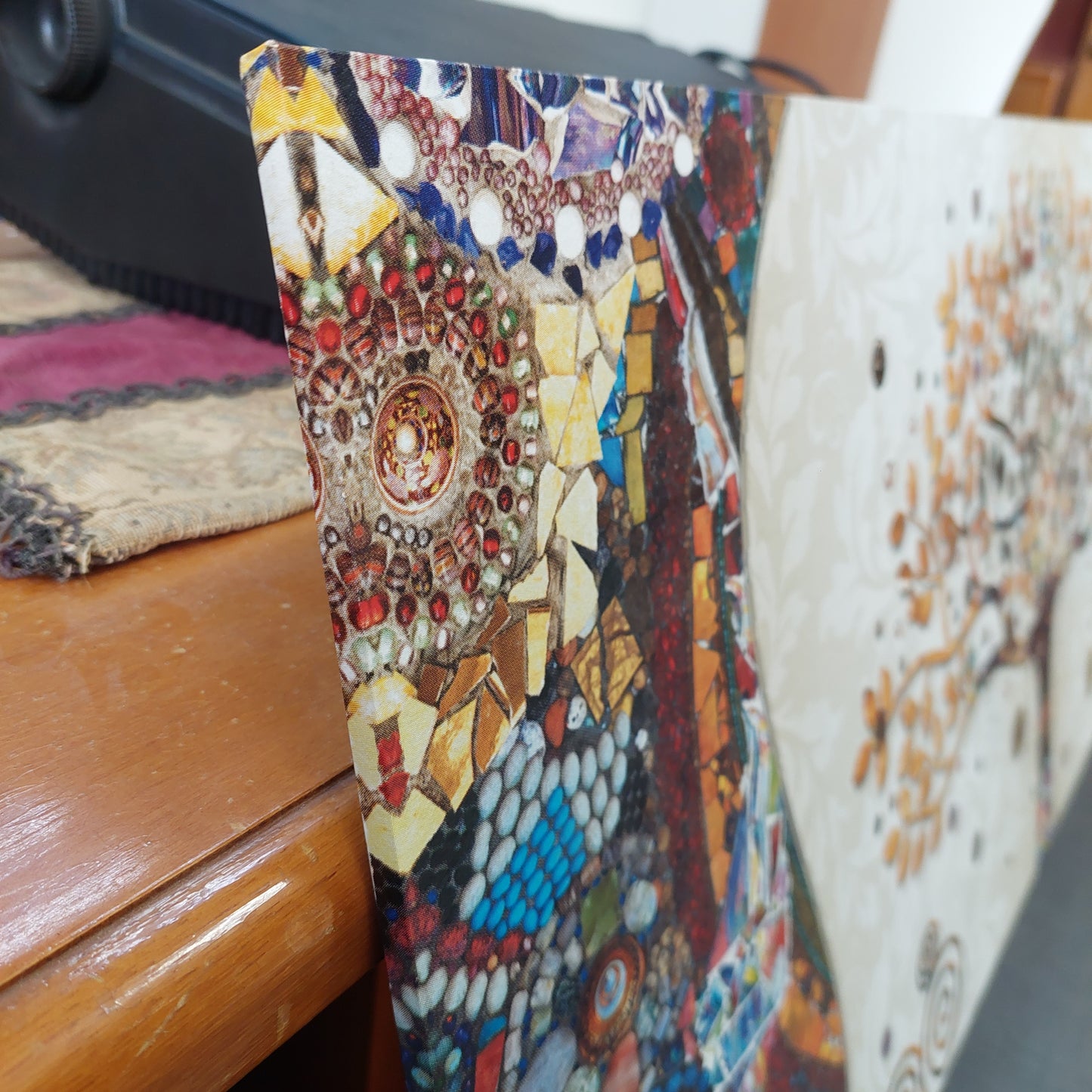 Quadro Stampa Albero Della Vita Klimt Runa Art Cm100x40