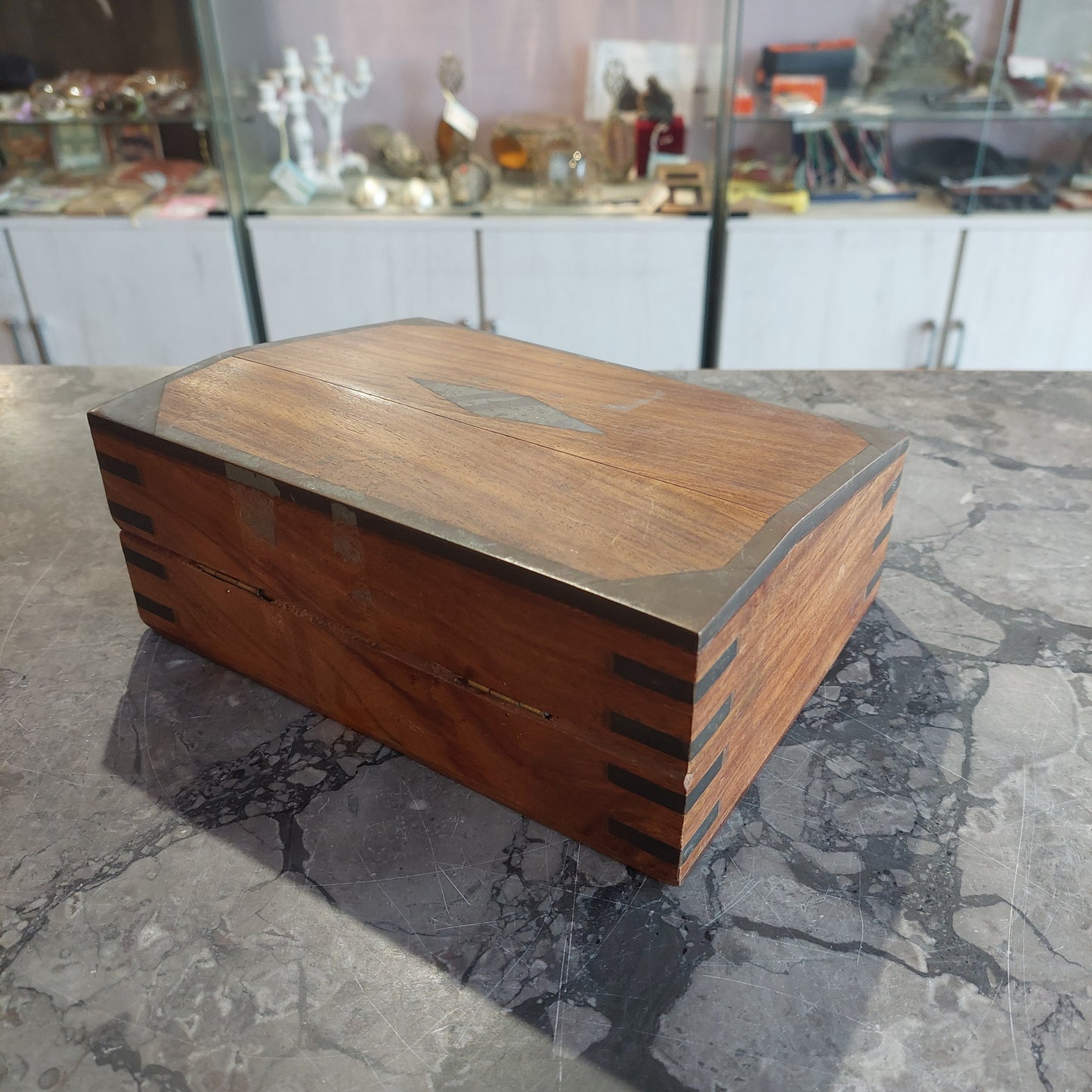 Scatola * Portagioie Legno Ottone