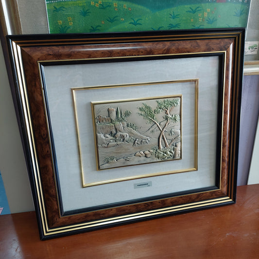 Q/paesaggio Di A. Vizioli Su Lamina Argento Cm59x53