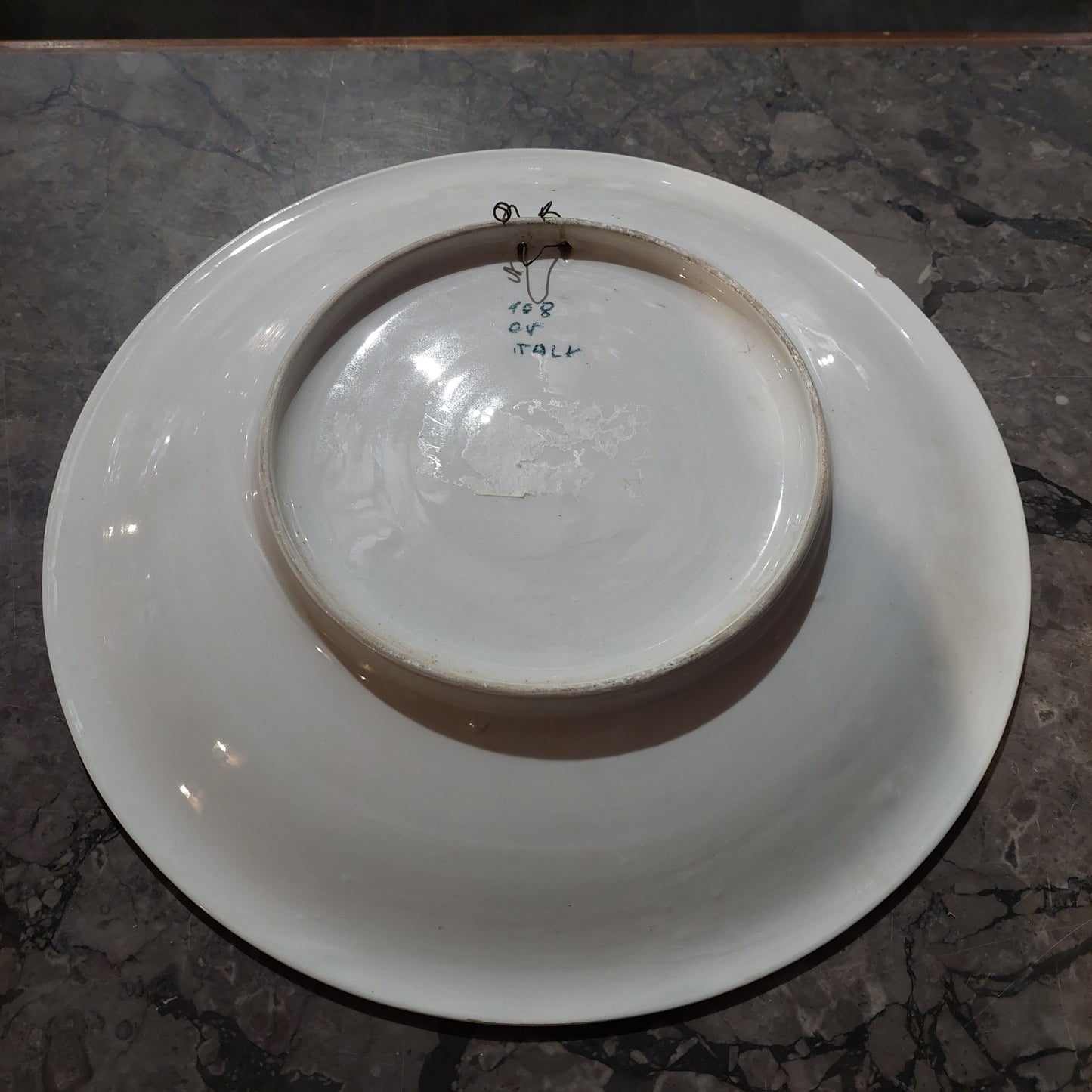 Piatto Cerbiatto Ceramica O.v. Anni '50 D32